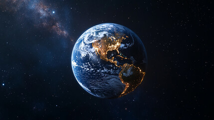Fototapeta premium earth planet view from space