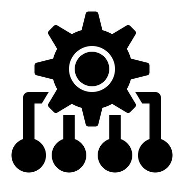 concurrency, multitasking, parallelism, engineering, controller, configuration, setting glyph or solid icon