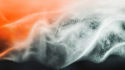 Grainy background, gray orange red white black abstract color wave noisy texture banner poster header cover design