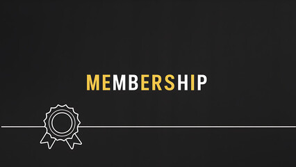 Illustration of the word membership