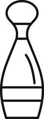 Simple line icon representing a perfume bottle, symbolizing fragrance and scent