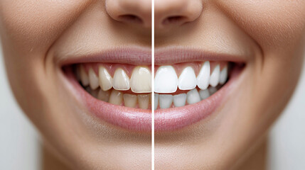 歯のホワイトニング前後の比較