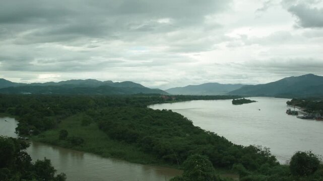 In the misty cradle of the north, where Mekong and Ruak rivers kiss, Golden Triangle