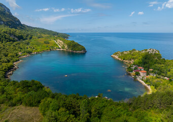 Fototapeta premium Beautiful landscape of Gideros Bay - Cide, Kastamonu, Turkey