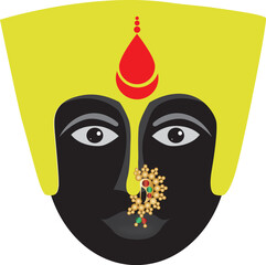 Tulja bhavani photo vector art