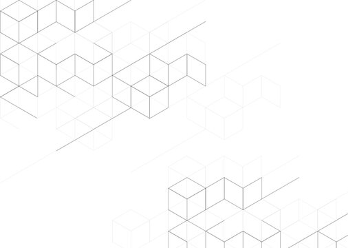 Abstract background with geometric design cubes