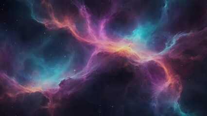 Nebula and stars in deep space. Elements of this image furnished