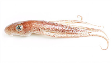 Obraz premium Squid on White Background