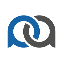 Fototapeta premium aa letter link logo template