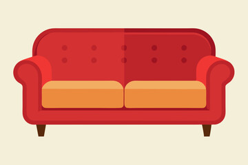 sofa set  vector art and illustration