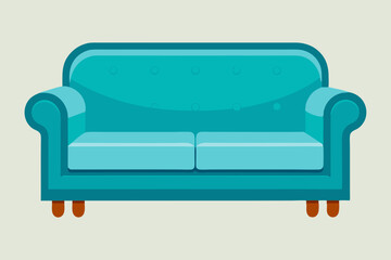 sofa set  vector art and illustration