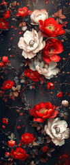 Celebrate the elegance of Indian textiles with this stunning arrangement of flowers, symbolizing prosperity and passion-3