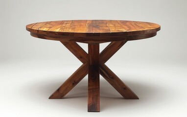 wooden table Table, white background