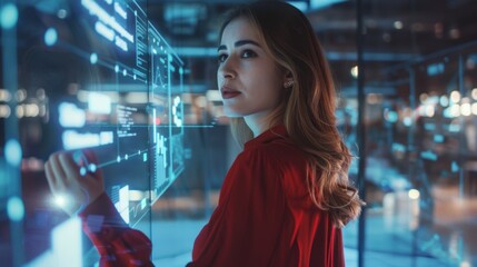 The futuristic data interface