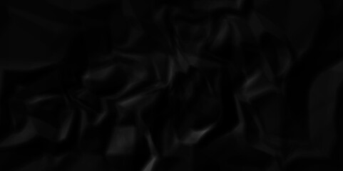 Fototapeta premium Dark black paper wrinkle ripped crumple crafts cardboard and old recycle canvas texture background 