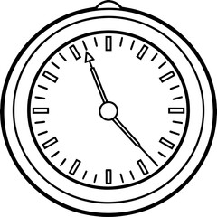 Clock art vector illustration