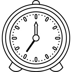 Clock art vector illustration