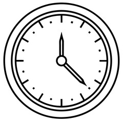 Clock art vector illustration