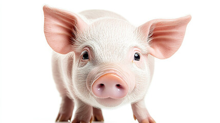 Pig isolated on a white background