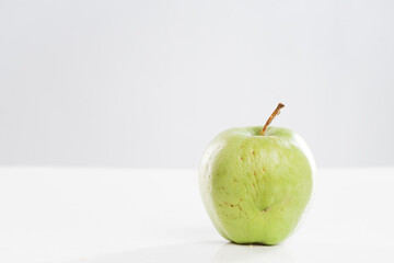 close up image of apple pores