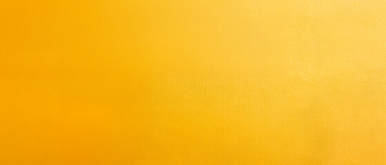 Fototapeta premium Solid bright yellow-orange background with a subtle texture resembling painted or plastered wall. Generative AI vibrant and warm backdrop