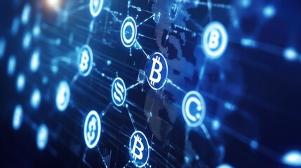 concept of worldwide banking network.