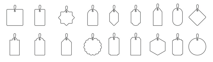 Price Tag Label Template Vector.