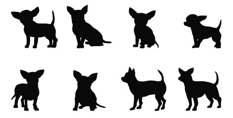 Chihuahua silhouette illustration