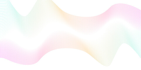 Abstract Technology abstract digital flow wave creative pink line sound concept tech beautiful smooth geometric gradient sound and web dynamic connection line tech background.