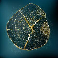 Wood cross section background. Tree growth rings.