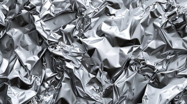 Seamless background aluminum paper foil texture