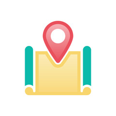 Map vector icon