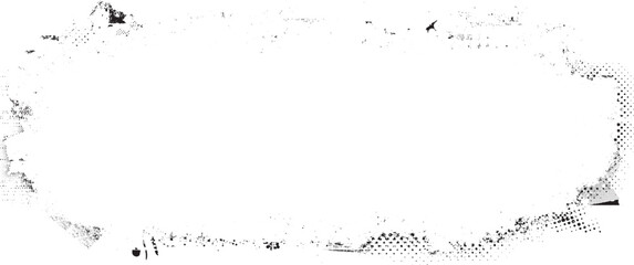 Glitch distorted grange shape . Noise grungy logo . Trendy defect error shapes . Glitched frame .Grunge textured . Distressed effect .Vector shapes