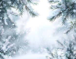 Obraz premium vector watercolor winter north pole background 