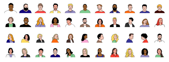 人物アイコン素材