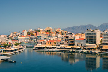 Fototapeta premium View of Agios Nikolaos in Greece
