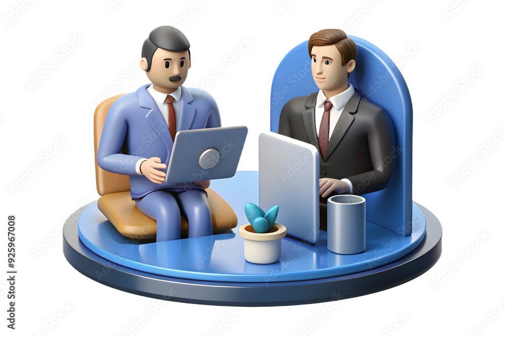 Poster virtual hr professional conducting remote interviews in digital recruitment setting with polished ba