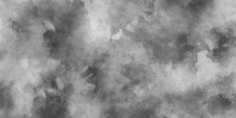 black and whiter background with puffy smoke and clouds, Grunge grey plaster large long surface with scratches, Silver ink and watercolor textures with black and white grunge texture.