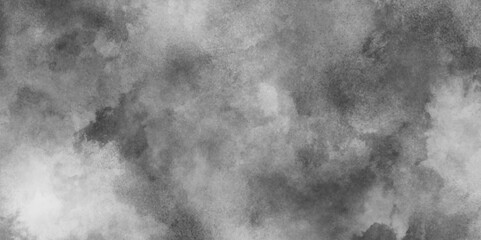 black and whiter background with puffy smoke and clouds, Grunge grey plaster large long surface with scratches, Silver ink and watercolor textures with black and white grunge texture.