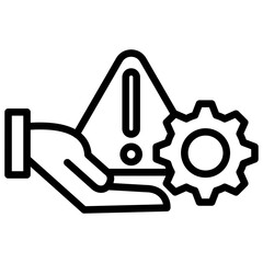 outline icon about procurement management