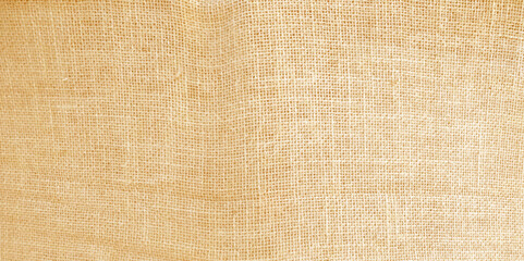 Jute pattern, rough burlap texture, canvas coarse cloth, brown woven rustic bagging. Natural hessian beige textile texture. Linen fabric backdrop. Threads