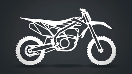 Fototapeta premium Detailed black and white car parts on a black background with an emphasis on technology, design and industry.