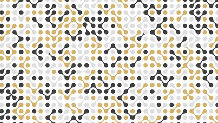 Seamless metaball pattern concept. Beautiful vector image.
