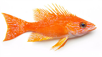 Fototapeta premium Colorful Tropical Fish Isolated on White