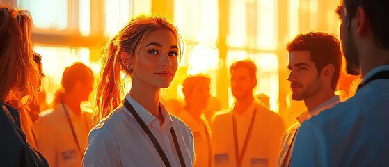 HR staff organizing a recruitment event focused on promoting diverse occupational backgrounds