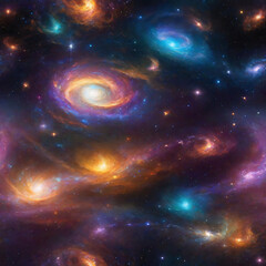 The cosmic symphony captured in vivid lifelike colors and light