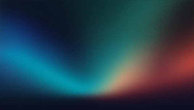 aurora borealis abstract grainy gradient landscape, dark background banner poster