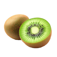 Green Kiwi Isolated PNG transparent background