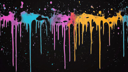 digital black background dripped art dirty graffiti dark fun urban cute art aesthetic colorful background
