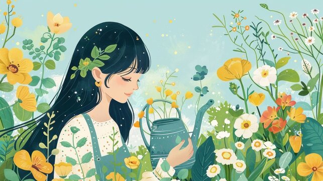 Gardening: The calming pursuit of gardening involves watering plants, caring for flowers, and spending peaceful time in nature, enhancing your connection with the environment.
